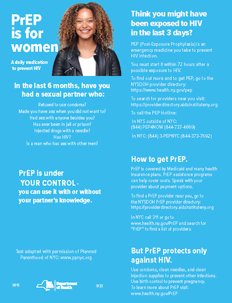 PrEP for women: PrEP is a Pill to Prevent HIV Cover Image
