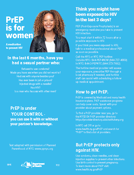 PrEP for women: PrEP is a Medication to Prevent HIV Cover Image
